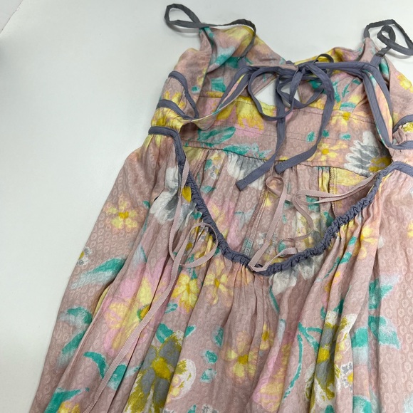 Free People Wisteria Maxi Dress Pastel Light Combo New With Tags Size Large - Picture 12 of 16